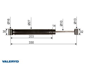 Амортизатор к МТН AL-KO 251G 251 VB арт.2380022, Швеция