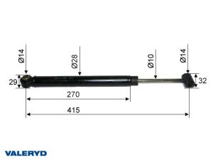 Амортизатор к МТН AL-KO 2.8VB 351VB CC-415 арт.2380024, арт 372854