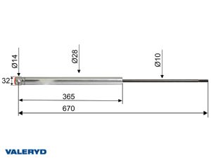 Амортизатор Knott KF27A1/A2, KFG/KRV30, cc=535 арт 2385008