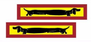 Наклейка  LONG «Такса» (560х200) в комплекте 2 шт 19865