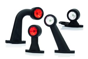 Fristom FT-009 LED Фонарь габаритный типа LED на прямой короткой резиновой ножке с проводом длиной 0,44м.  с универсальным напряжением – работа в диапазоне 12В- 30В