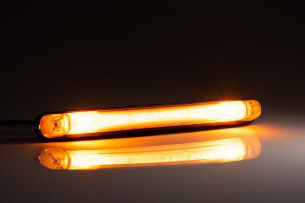Fristom FT-029 Z LED Фонарь габаритный оптико-волоконный жёлтого цвета типа LED с проводом  2×0,75 мм² с универсальным напряжением  12В- 30В