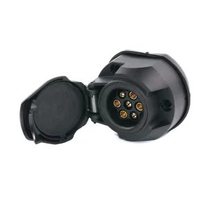 Розетка влагостойкая 7pin 12V ТМ 3001W (пластик)