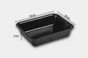 Пластмассовый контейнер, цвет чёрный. Индивидуальная упаковка 5 шт.